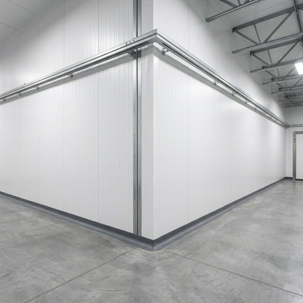 Instalación industrial de lamas de PVC - isocold.es