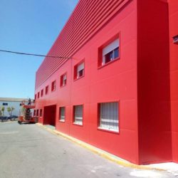 Fachada de panel sándwich para Eurotex Sevilla | Isocold
